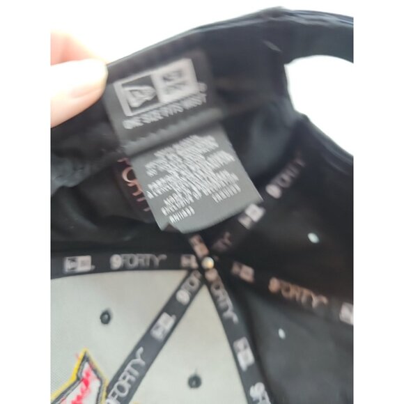 New Era 9 Forty Black Adjustable Baseball Cap Monogram M - Picture 5 of 6